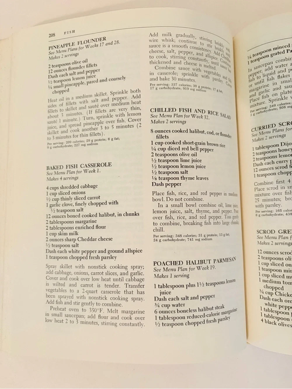 Vintage 1981 Weight Watchers 365 Day Menu Cookbook Hardcover Illustrated
